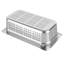 2 Pack 1/3 Size Perforated Stainless Steel Steam Table Pans For Buffet 4" Deep
