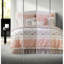 Elegant 9-piece Cotton Percale Bedding Set, Blush King, Shabby Chic Style