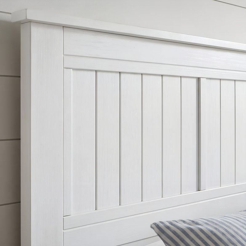 Wilton Window Pane Wood Panel Headboard, Queen, White