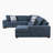 Odesser 5-Piece Chenille Sectional Sofa Sleeper with Chaise and Storage Ottoman-752557404-752557405