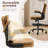 Ebern Designs Ergonomic Faux Leather Drafting Chair with Adjustable Footrest-1412997250