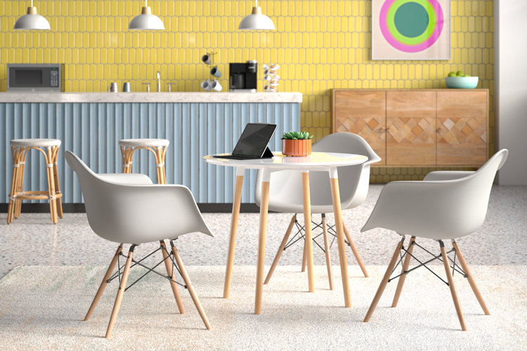 smart kitchen with tablet on dining table