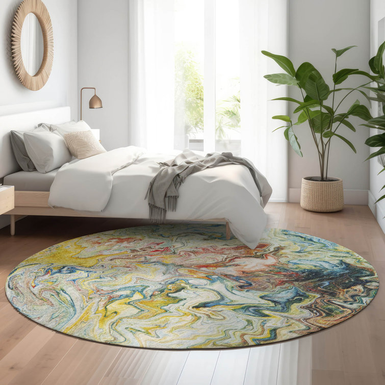 Premium Machine Washable Cerrito AMF603 Ivory Rug