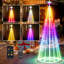 Arbre de Noël conique 6 pi avec lumière en forme d'étoile