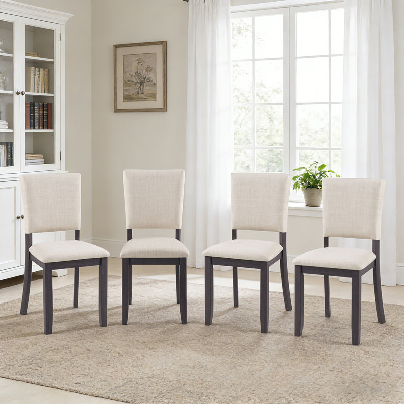 Nusa Modern Minimalist Wooden Upholstered Dining Chairs
