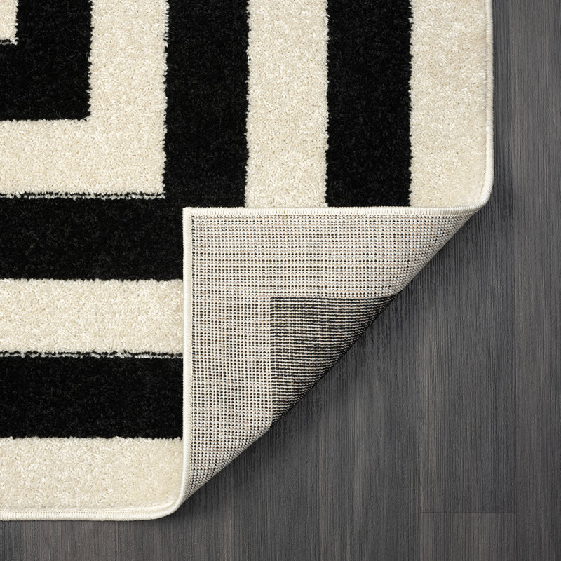 Ahmi Geometric Area Rug, Square 6'7" 