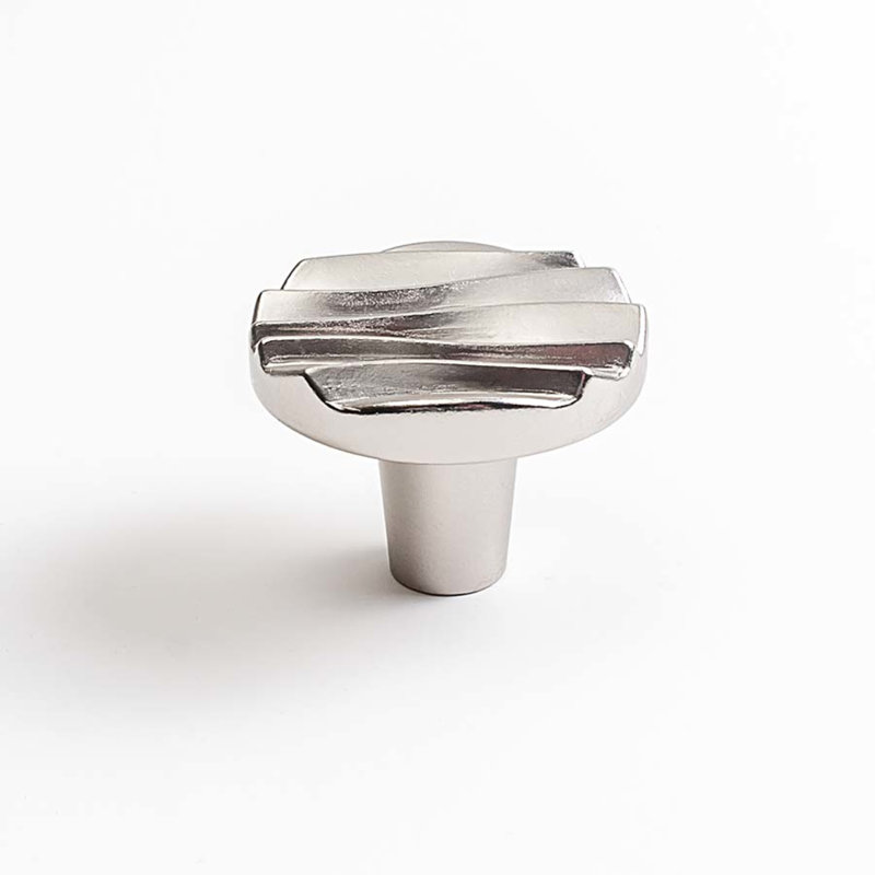 Wave 1 1/2 Diameter Round Knob, Satin Nickel