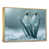 Toile avec cadre flottant or