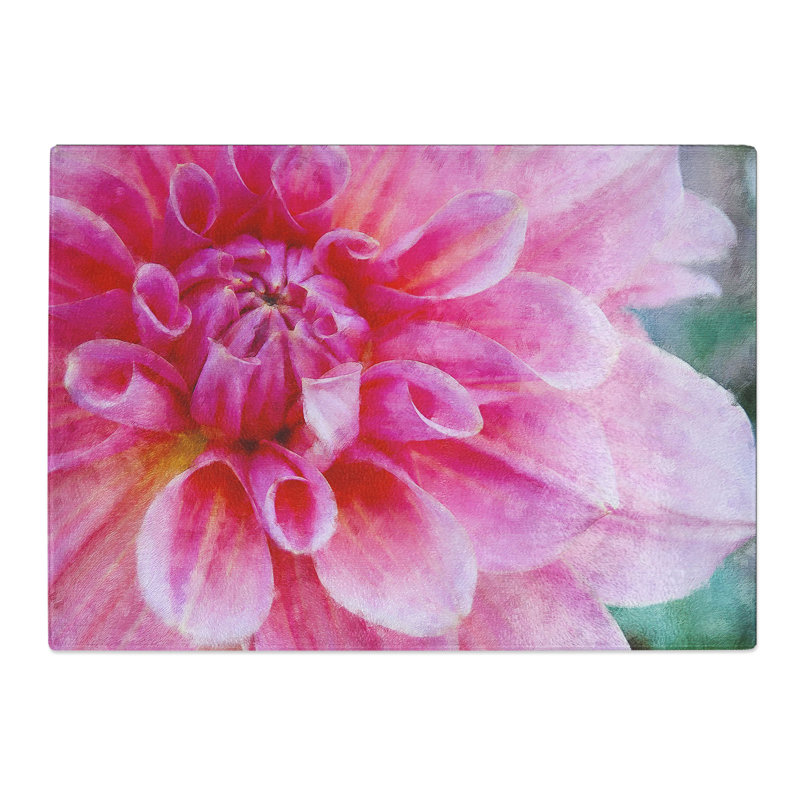Flower in Blossom Painting Chopping Board, 0.4cm H x 28.5cm W x 39cm L