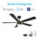 Tarrasa 52'' Smart Ceiling Fan with Remote, Light Kit Included,Works with Google Assistant and Amazon Alexa,Siri Shortcut.