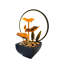 Fontaine de bureau Golden Lotus avec halo