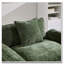Chaise d'appoint moderne avec revêtement en chenille moelleuse et structure en bois massif-965964165
