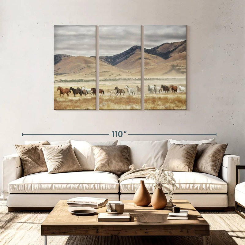 Alvord Horse Run II, 48" H x 74" W
