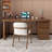 78.74" Nut-brown Rectangular Solid Wood Office Sets