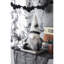 Gnome assis en tissu 10,2 x 5,5 x 23,5 po avec araignée blanche, pour décoration d'Halloween