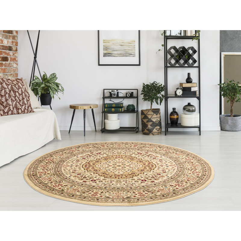 Tapis ivoire / rouge / gris à tissage plat Bitner, Rectangle 9 pi 3 po x 12 pi 6 po