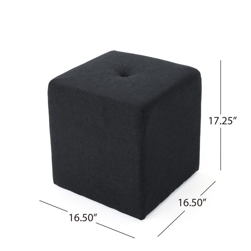 Gris anthracite - siège carré en tissu pour la vie et le plaisir, 16,5 po x 16,5 po x 17,62 po, utilisation 6,65 lb