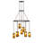 48" Wide Cartier 9 Light Cascading Chandelier