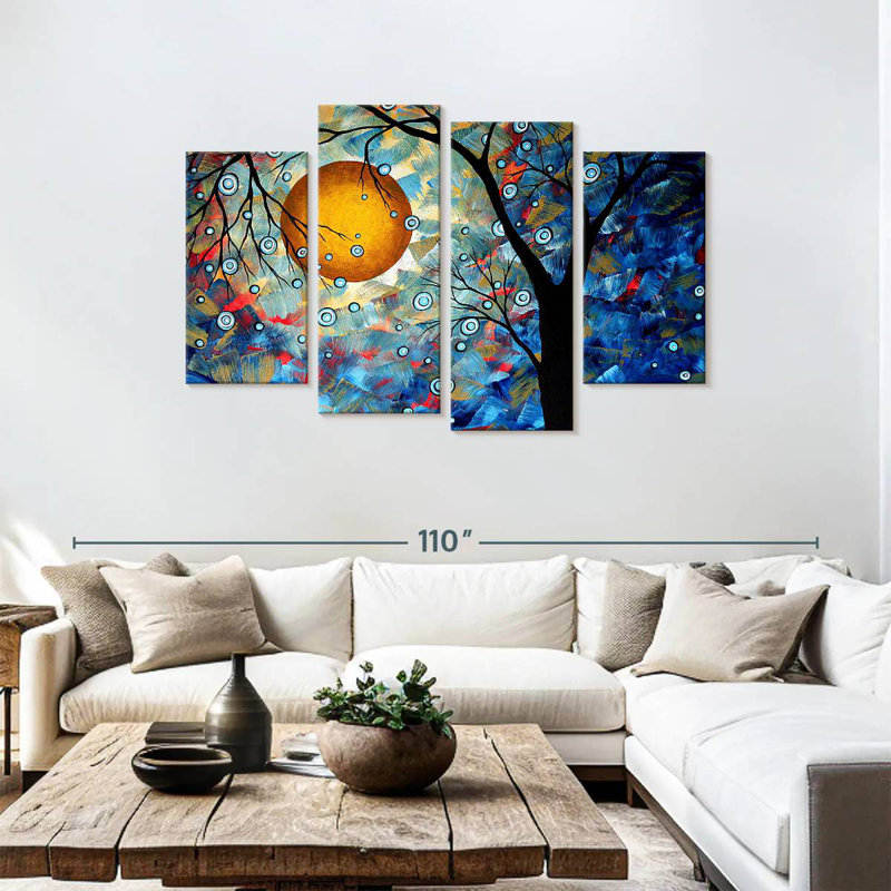 Harnek Blue Essence, 48" H x 75" W