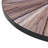 Burdett Mid-Century 33.5 In. Round Maroon Coffee Table With Tempered Glass Top