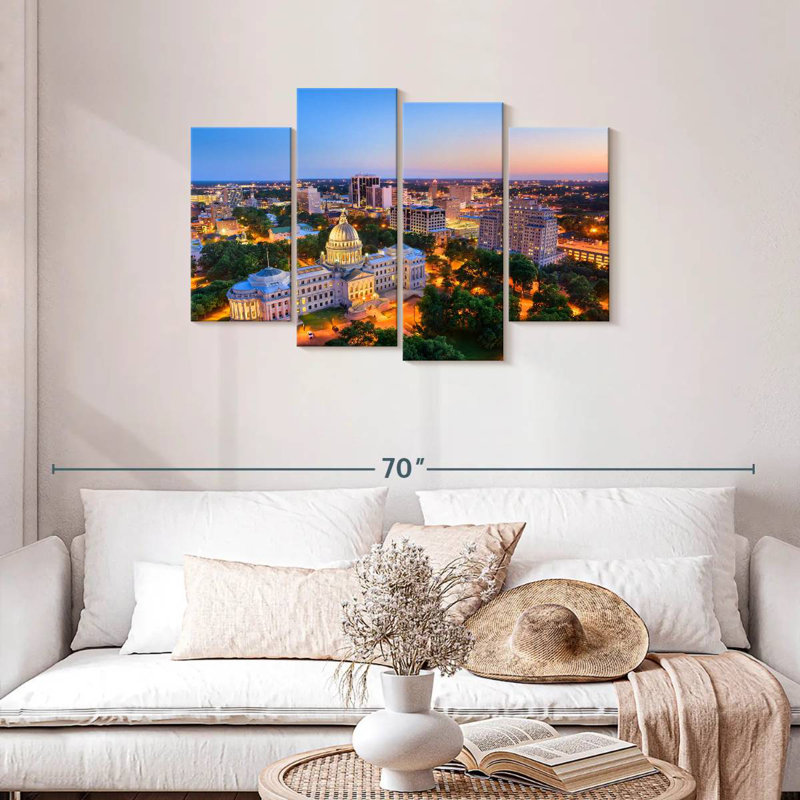 Keesha Jackson Mississippi Skyline, 27" H x 43" W