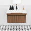 Meuble-lavabo mural simple 32 po avec surface solide-1744078522