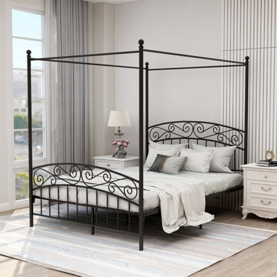 Tyler-Jay Metal Canopy Bed