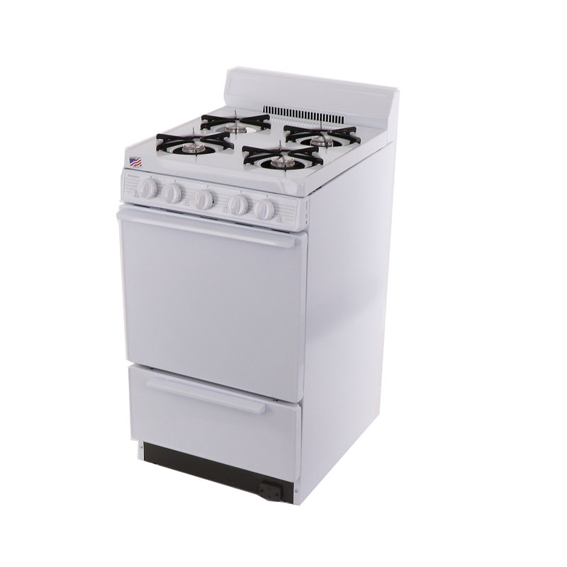 Cuisinière à gaz 20 po, White