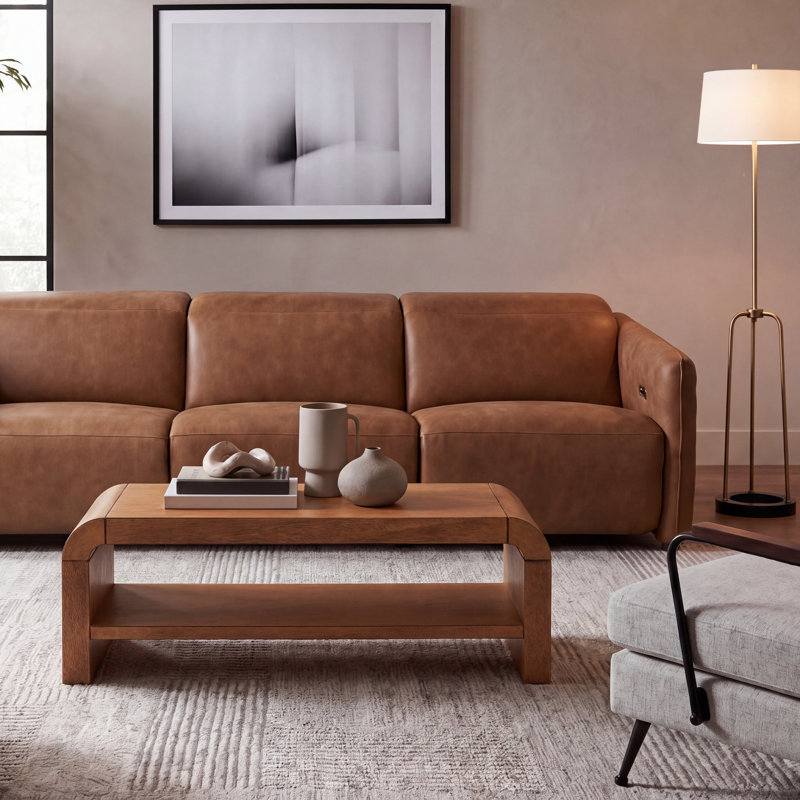 Atalanta 1 Shelf Coffee Table, Light Natural