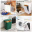 Armoire à ordures inclinable avec tiroir dissimulé - Armoire autoportante de 10 gallons pour le recyclage et le lavage de la cuisine, organisateur de rangement en bois durable-123441118