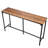 Bar Table, 1PCS 53″ Kitchen Bar Table, Tall Dining Tables with Rounded Edge, Rectangular High Top Kitchen Tables for Balcony, Living Room, Light Brown, Black, Extended Horizontal Design