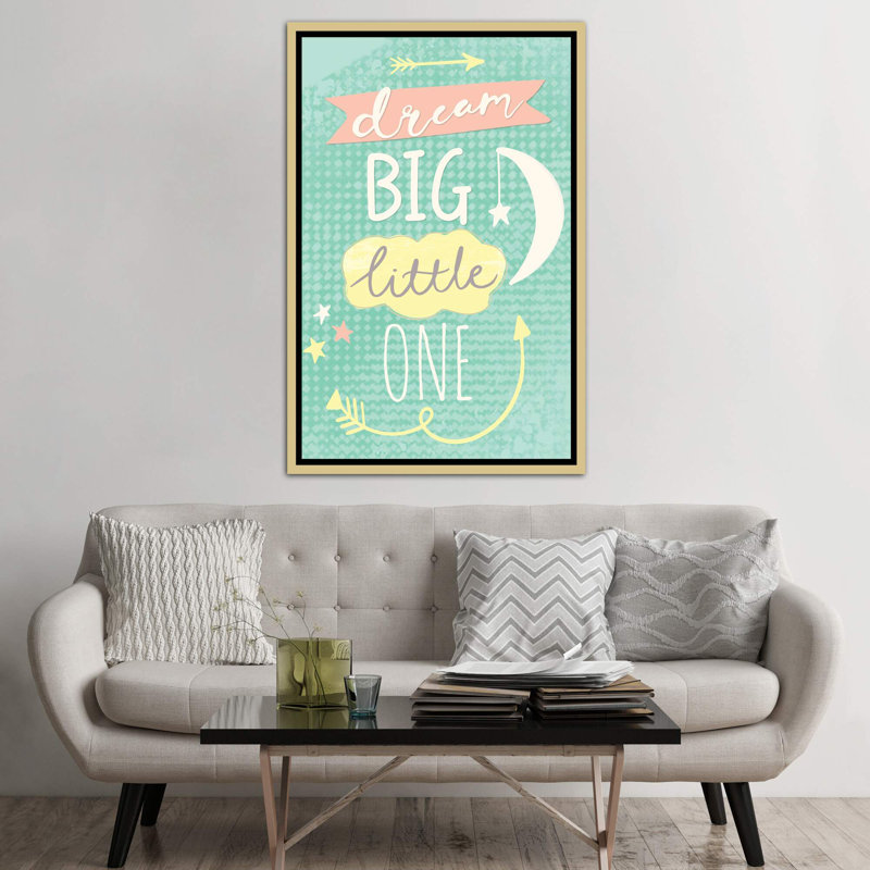 «Hello Sweet Baby», art encadré, H 60 po x l 40po x P 1,5 po, Toile encadrée d'or