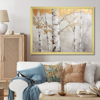 Tree Monochrome Whispers Of Grey II - Tree Monochrome Wall Art Living Room1