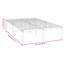 Metal Bed Frame White-1294248261