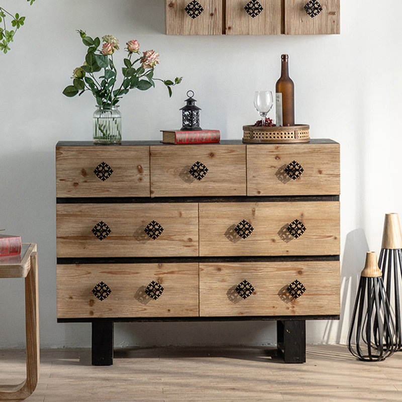 Commode d'appoint rétro multifonctionnelle