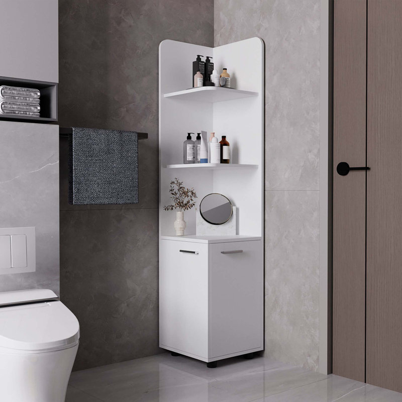 2-Door 4-Shelf Tall Storage Cabinet
