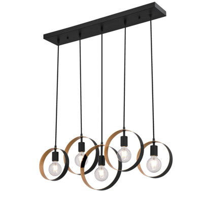 5 - Light Kitchen Island Linear Pendant