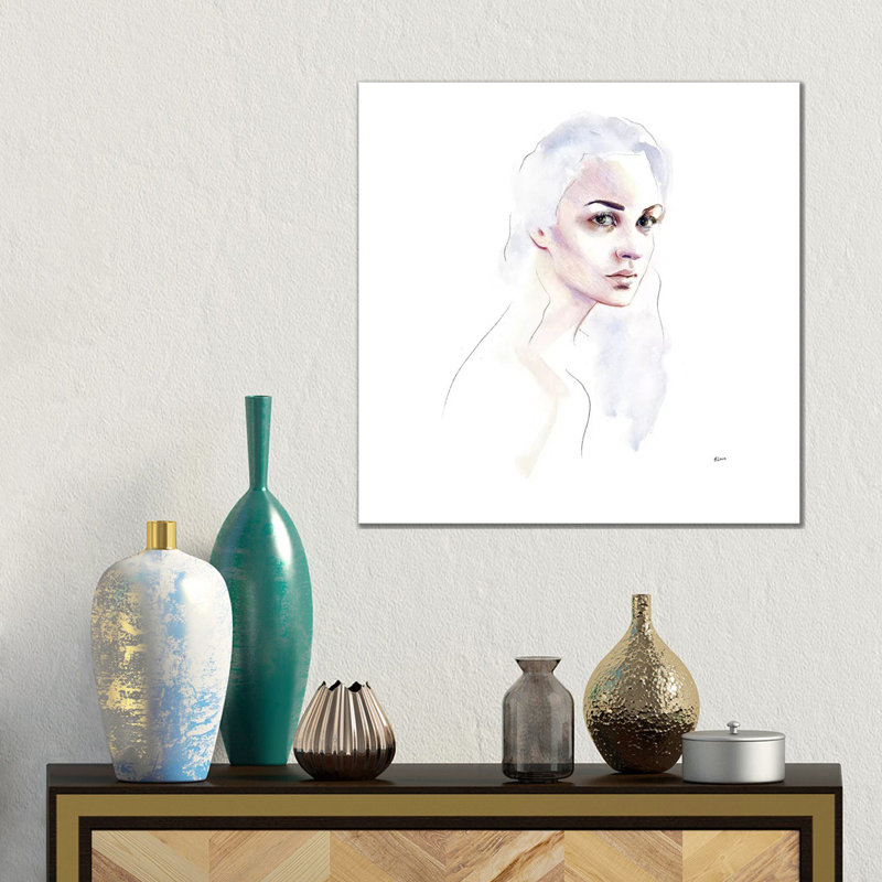 Cloud Hair by Heart Of Lily - Gallery-Wrapped Canvas Giclée on Canvas, Wrapped Canvas, 45.72 cm H x 45.72 cm W