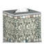 Couvre-boîte à mouchoirs carré en métal avec finition gris acier pour comptoir de meuble-lavabo