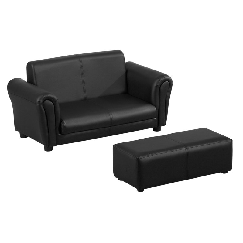 Ensemble de canapé pour enfants avec repose-pieds pour salle de jeux