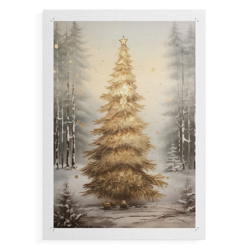 Art de Noël des Fêtes de Noël - impression sur toile seulement - non encadrée, H 18 po x l 12 po