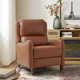 Beecher 28.75" Wide Genuine Leather Manual Club Recliner