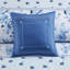 Édredon double, attrayant motif floral et rayé, 2 taies décoratives, coussins décoratifs, tissu en microfibre avec rayures, rembourrage,-121394193