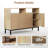 Sideboard Buffet Cabinet With 4 Doors and Adjustable Shelves 
