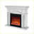 Indoor Electric Fireplace TV Stand | Mirror Finish with Crystal Accents | American Design | Electric