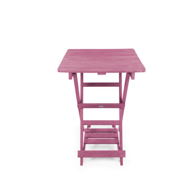 Summit Ridge Fully Assembled All-Weather Recycled HDPE Outdoor Folding Bar table by Dovecove
