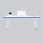 Table rectangulaire d'activités thermofusionnées avec pieds réglables et pivotants standard-113909078-113909081