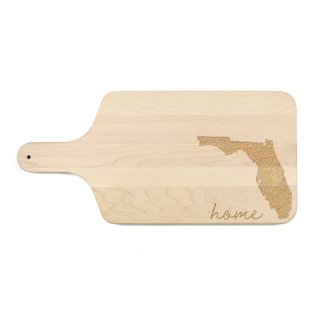 Floral Home State - Florida Cutting Board Designs Direct Creative Group