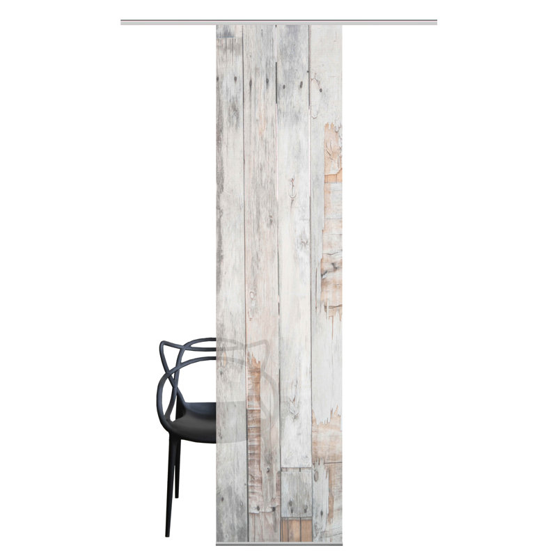 Semi Sheer Sliding Panel Single Panel, Natural colors