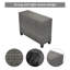 Ensemble de canapé modulaire en osier 8 pièces avec table basse et tables d'appoint en verre trempé 8 pièces, gris-1809212308